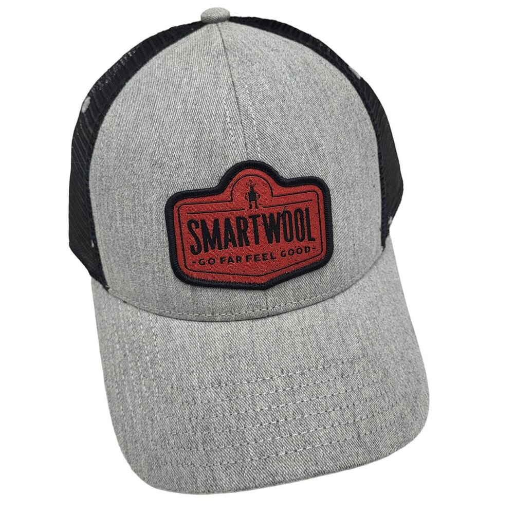 Smartwool Truckers Hat Front Logo Snapback Mesh Grey Unisex Adult One Size - Picture 6 of 16